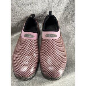 🌹Muck Boot Women’s 8-8.5 Daily & Garden Clogs DLC-403H Dusty Pink Houndstooth